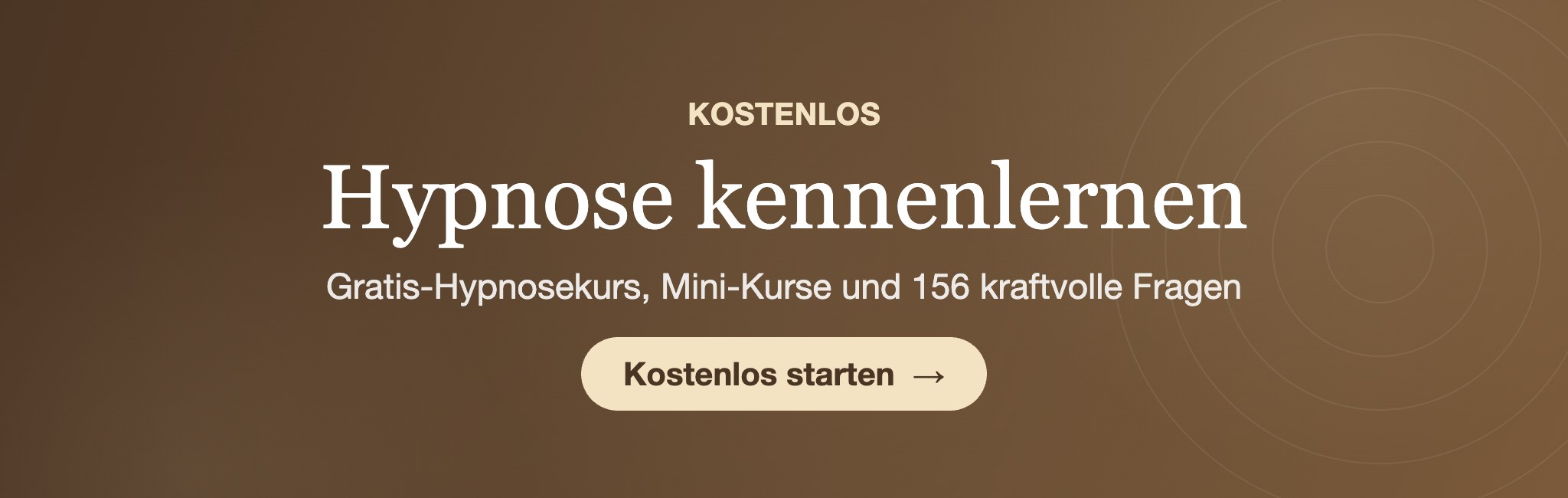 Hypnose kostenlos kennenlernen